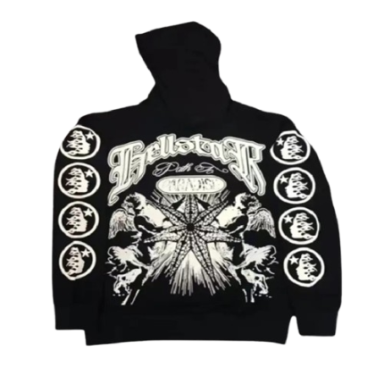 Hellstar Studios Records Amercian Hoodie Black