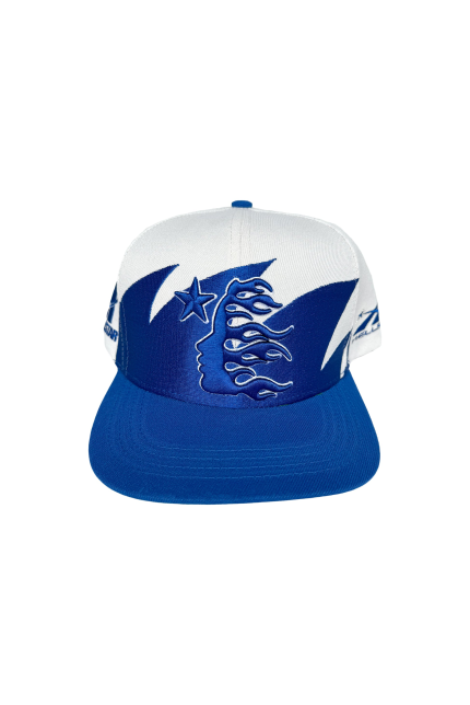 Shark Teeth Snapback Off White/Royal Blue